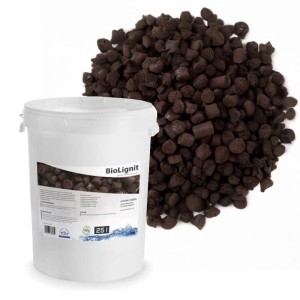 Hydroidea BioLignit 25l - medium filtracyjne obniża pH wody w oczku wodnym