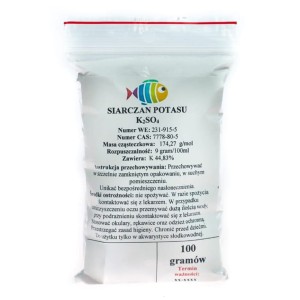 Potas K2SO4 Siarczan Potasu czysty 99,9% 100g