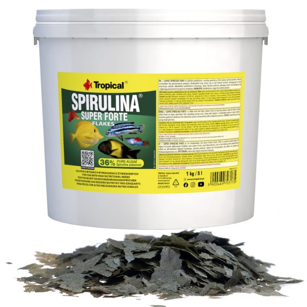 Tropical Spirulina Forte 36% Wiaderko 5l/1kg