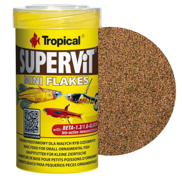 Tropical SuperVit Mini Flakes 100ml drobny pokarm