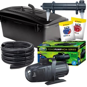 Aquael zestaw SET VIII filtr 25000l UV-C pompa Aqua Nova NCM 8000 do oczka stawu 