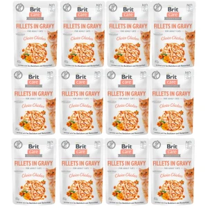 Brit Care FG Choice Chicken Pouch ZESTAW 12x85g mokra karma dla kota