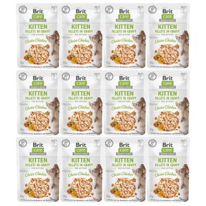Brit Care Cat FG Kitten Choice Chicken Pouch Zestaw 12x85g mokra karma dla kotów