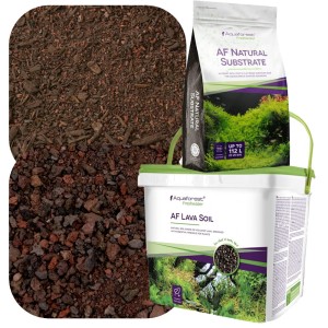 Aquaforest Podłoże do akwarium Natural Substrate 7,5L + Lava Soil 5L