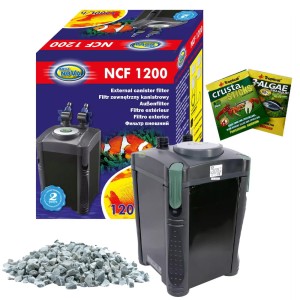 Filtr zewnętrzny Aqua Nova NCF-1200 akwarium do 400l + gratis