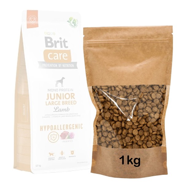 BRIT CARE DOG HYPOALLERGENIC JUNIOR LB LAMB 1kg rozważana
