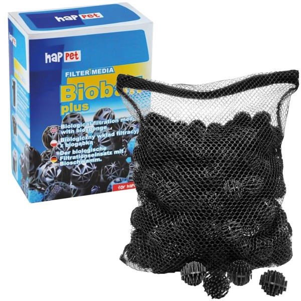 Happet Biobale Wkład filtracyjny Bioball PLUS 50szt + Siatka