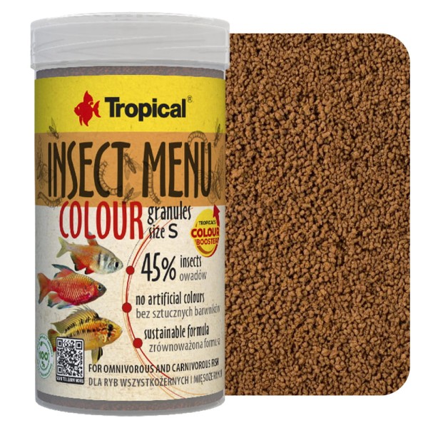 Tropical Insect Menu Colour Granules Size S 100ml pokarm dla ryb akwariowych