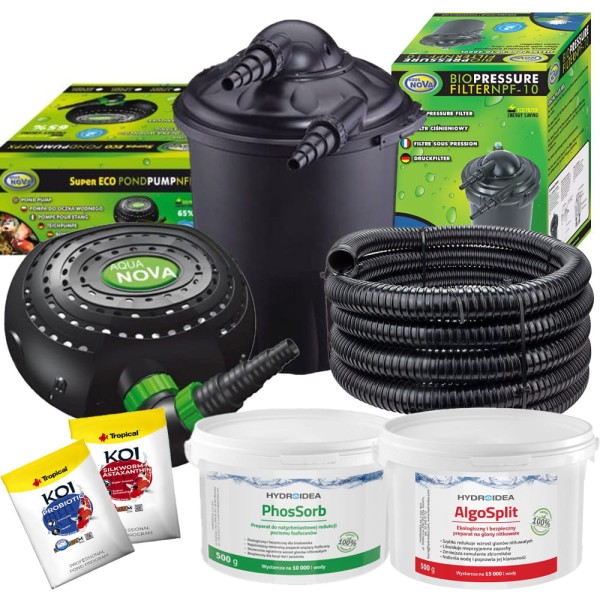 ZESTAW STARTOWY B do oczka wodnego do 4 000l + gratisy 