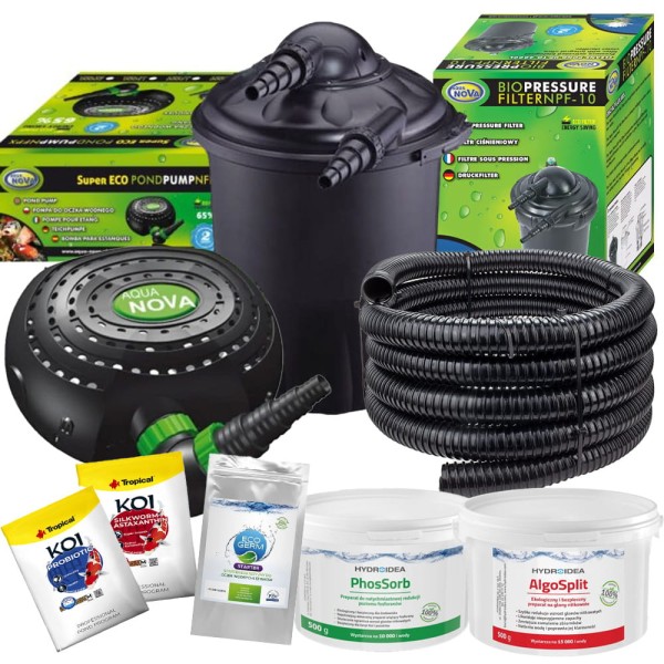 ZESTAW STARTOWY D do oczka wodnego do 4 000l + gratisy