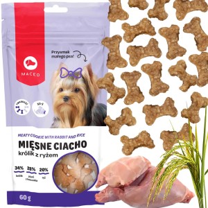 MACED Przysmak dla psa Mięsne Ciacho królik z ryżem 60g