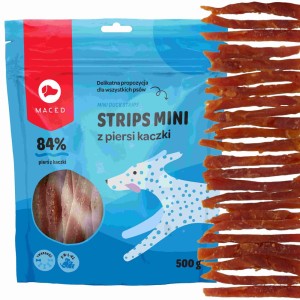 Maced paski z piersi kaczej 500g przysmaki dla psa