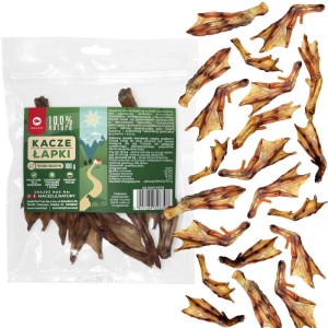 Maced 100% Kacze łapki Chrupiący Naturalny Przysmak smakołyk dla psa 100g