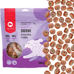 Maced sushi kaczka ryba 500g przysmak dla psa