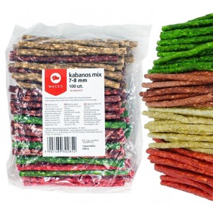 Maced gryzaki kabanosy mega mix przysmak 100szt