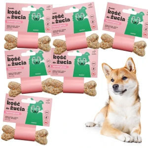 AZANKI Kość do żucia SENIOR ze skóry jelenia z królikiem 12cm 6szt