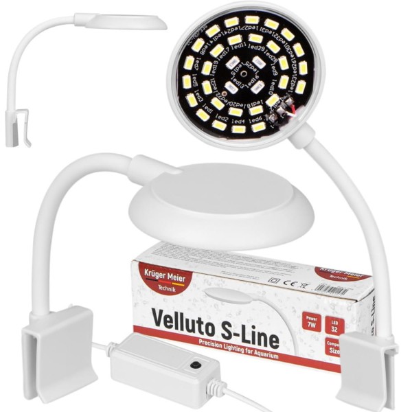 Kruger Meier Velluto S-Line - lampa LED do akwarium 7W 10l - 40l