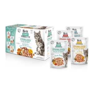 BRIT CARE Fillets in Gravy Box Pouch Sterilized dla kotów 12x85g