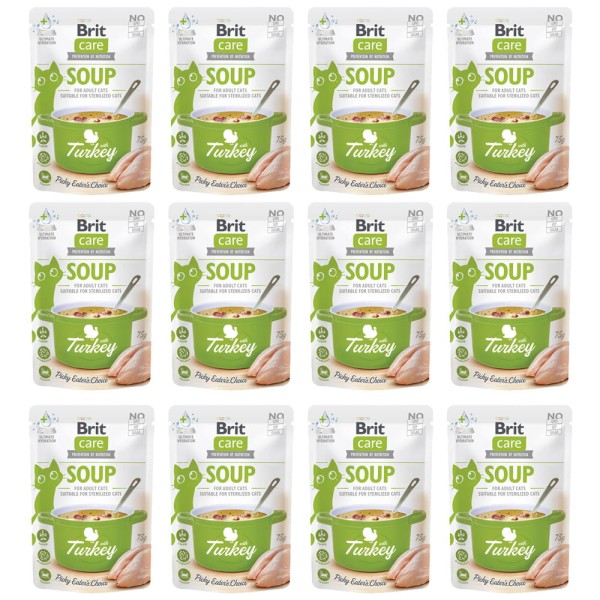 Brit Care Cat Soup With Turkey Mokra Karma Dla Kota Zupa z Indykiem 12x75g