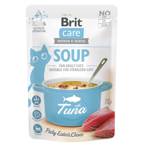 Brit Care Cat Soup With Tuna Zupka Dla Kota z Tuńczykiem Mokra Karma 75g