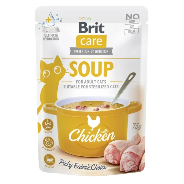 Brit Care Cat Soup With Chicken Mokra Karma Dla Kota Zupa z Kurczakiem 75g