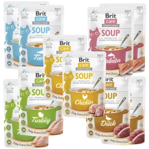 Brit Care Cat Soup Mokra Karma dla Kota Zupa Mix smaków 10x75g