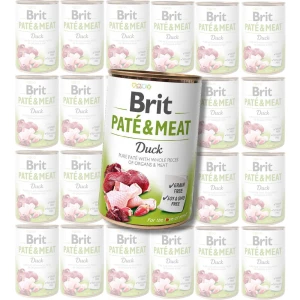 BRIT Pate & Meat Duck Karma Mokra dla Psa z Kaczką Zestaw 24x400g