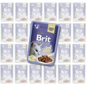 Brit Premium Beef Jelly Karma Mokra dla Kota Wołowina Galareta Zestaw 24x85g