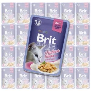 Brit Premium Chicken Jelly Karma Mokra dla Kota Kurczak Galaretka Zestaw 24x85g