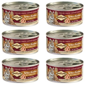 Carnilove Cat WMM Adult Turkey & Reind Mokra Karma dla Kota Zestaw 6x100g
