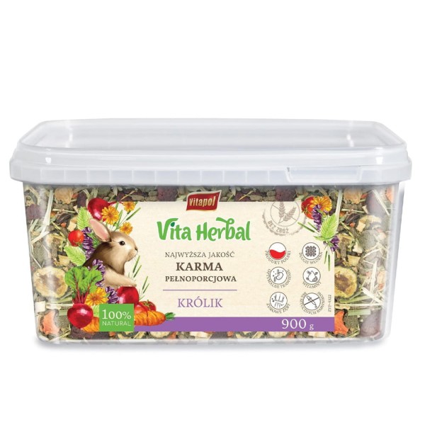 Vita Herbal karma pełnoporcjowa dla królika 900g