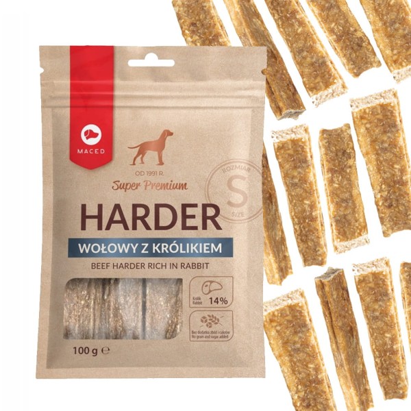 Maced Naturalny twardy gryzak z królika Harder S 100g