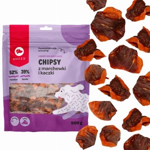 Maced Przysmak Dla Psa Chipsy z Marchewki i Kaczki 500g