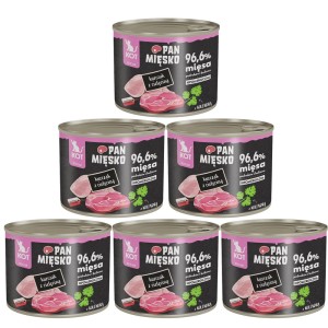 Pan Mięsko Karma Mokra dla Kota Kurczak z Cielęciną (kociak) Zestaw 6x200g