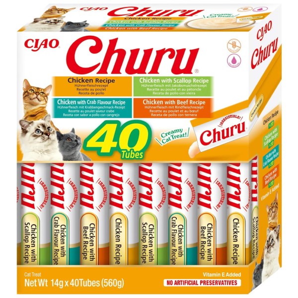 Inaba Churu Variety Przysmak dla Kota Kurczak 40x14g (560g)