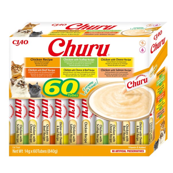 Inaba Churu Variety Przysmak dla Kota Kurczak 60x14g (840g)