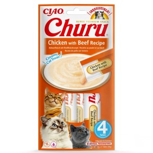 Inaba Churu Przysmak dla Kota Kurczak z Wołowiną 4x14g (56g)