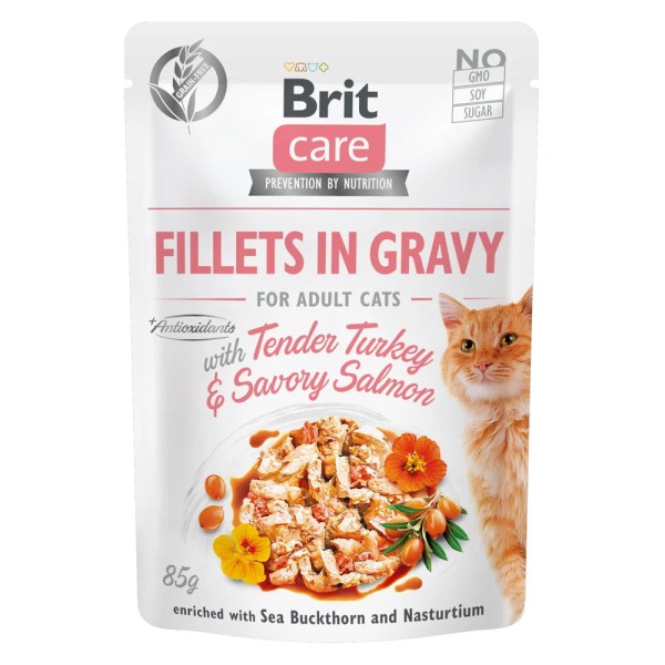 Brit Care Cat FG Turkey & Salmon Karma Mokra dla Kota Indyk i Łosoś 85g
