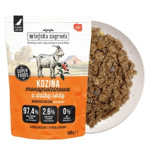 Wiejska Zagroda Karma mokra dla psa Monobiałkowa Kozina (dorosły) 500g
