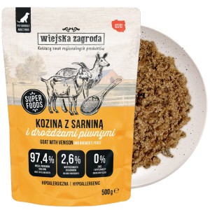 Wiejska Zagroda Karma mokra dla psa Kozina z sarniną (dorosły) 500g