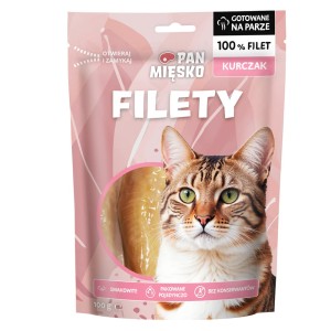 Pan Mięsko Przysmak dla kota Filety Kurczak (dorosły) 100g
