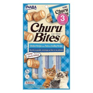 Inaba Churu Bites Przysmak dla Kota Kurczak z Tuńczykiem i Przegrzebkami 3x10g (30g)