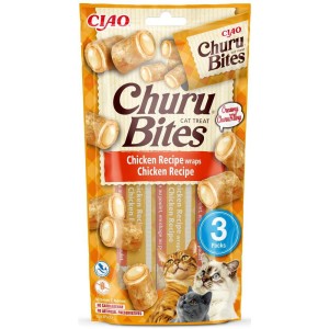 Inaba Churu Bites Przysmak dla Kota Kurczak Mięsne Rolki 3x10g (30g)