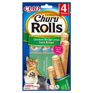 Inaba Churu Rolls Przysmak dla Kota Kurczak z Tuńczykiem 4x10g (40g)