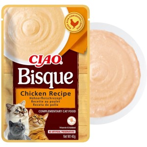 Inaba Ciao Bisque Przysmak dla Kota Kurczak – Kremowy Mus 40g