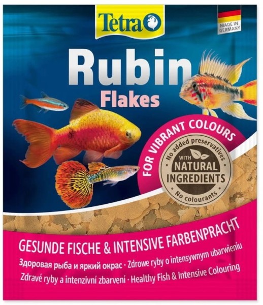 Tetra Rubin 12g pokarm w płatkach wybarwiający saszetka