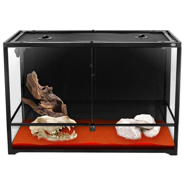 Terrarium 90x45x60cm Reptile Nova - Szklane, Zdejmowana Pokrywa, Metalowa Siatka Wentylacyjna