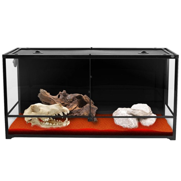 Terrarium 120x45x60cm Reptile Nova - Szklane, Zdejmowana Pokrywa, Metalowa Siatka Wentylacyjna