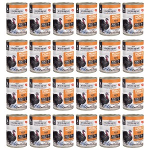 Wiejska Zagroda Mono indyk dla szczeniąt ZESTAW 24x400g