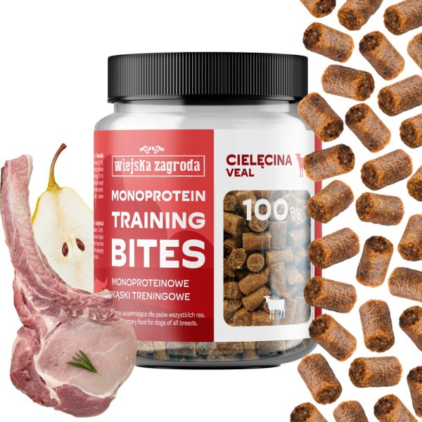 Wiejska Zagroda Przysmak dla psa Treningowa Cielęcina kąski monoproteinowe (dorosły) 150g